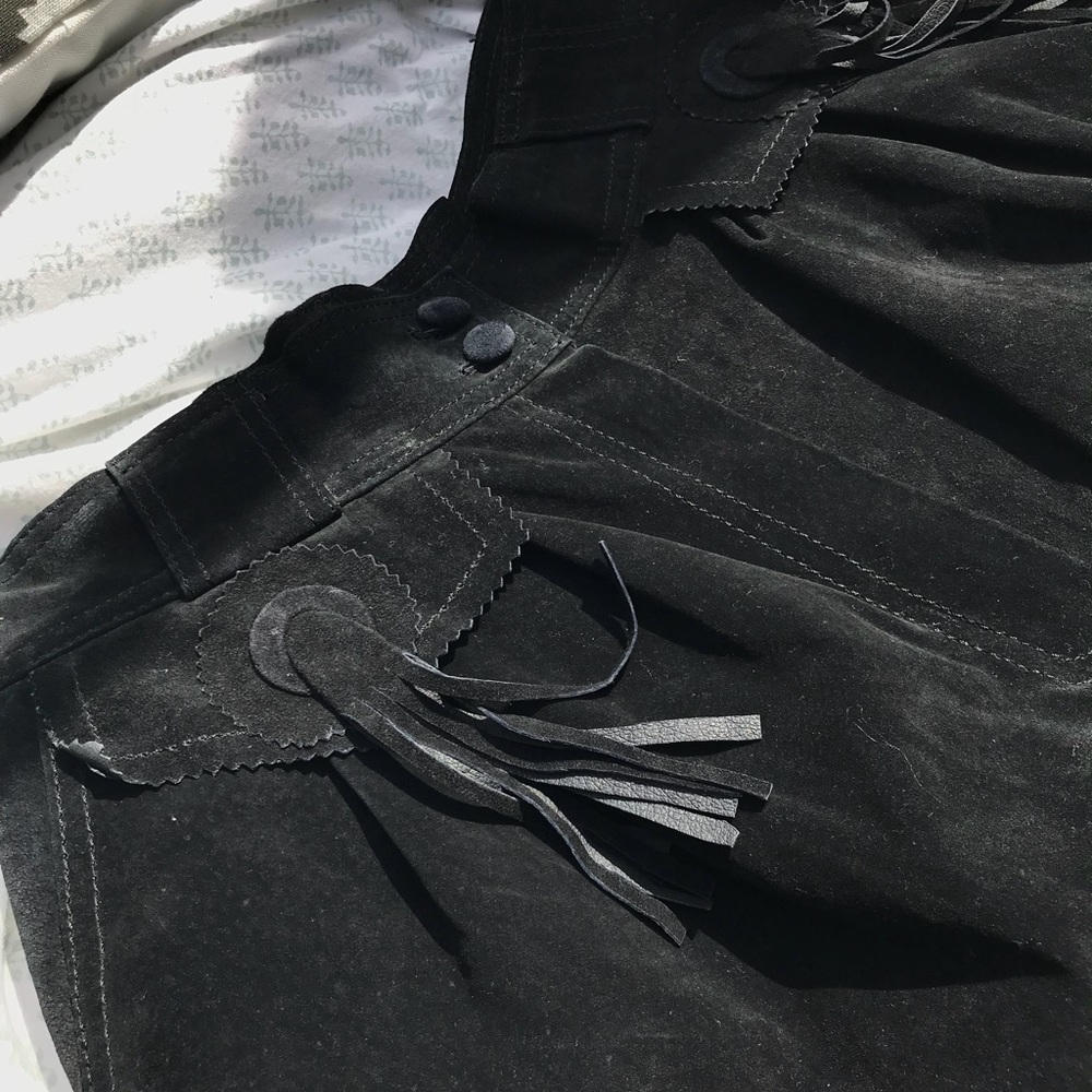 Vintage Genuine Suede Western Style Shorts
